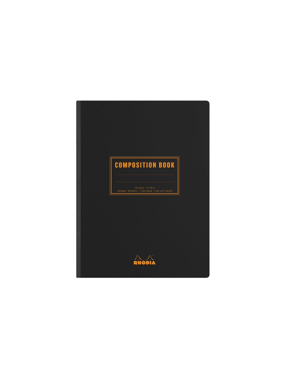 Carnet Composition Book B5 ligné - Noir - Rhodia