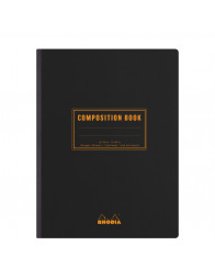 Carnet Composition Book B5 ligné - Noir - Rhodia