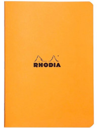 Carnet A5 ligné 96p - Orange - Rhodia