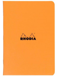 Carnet A5 quadrillé 96p - Orange - Rhodia