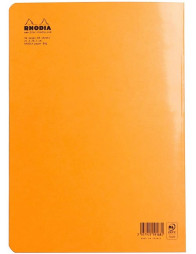 Carnet A4 quadrillé 96p - Orange - Rhodia