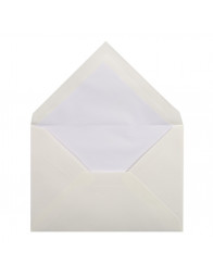 25 enveloppes Vergé de France C6 - Blanc - G. Lalo