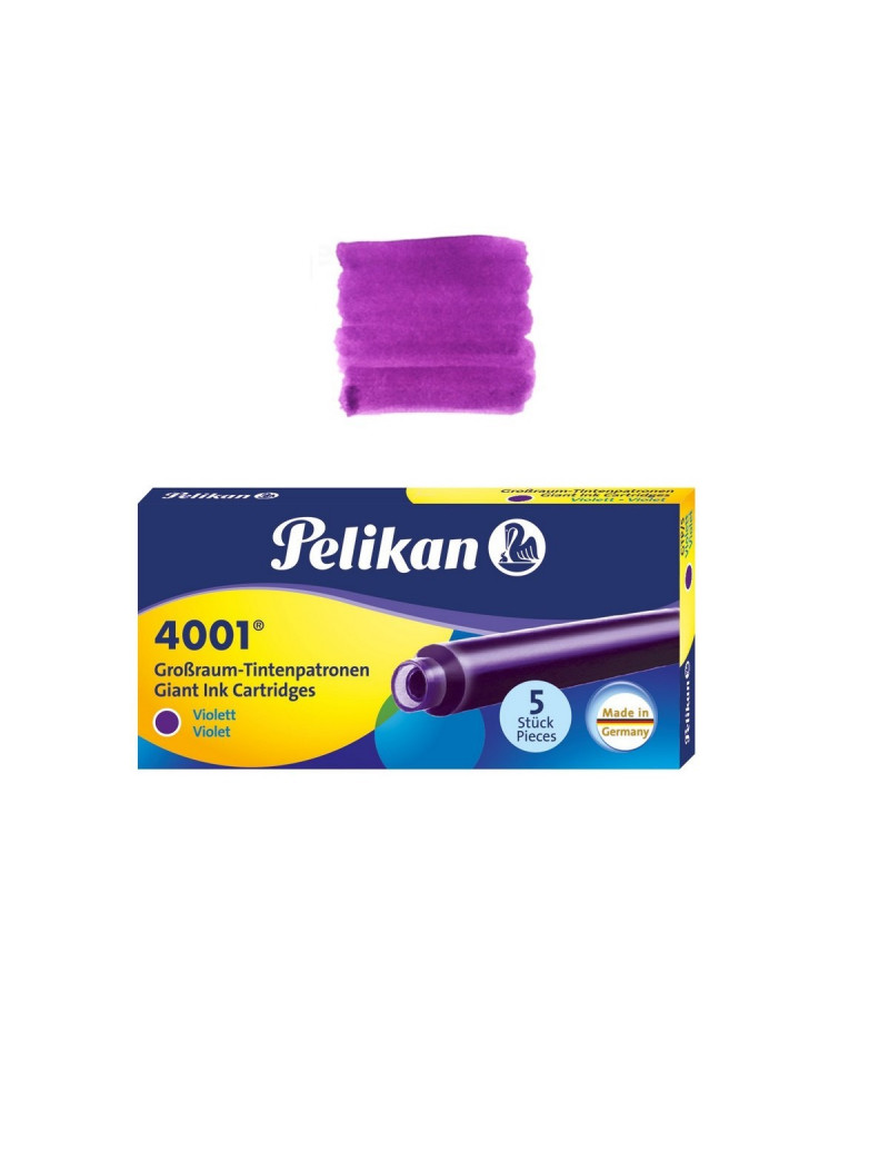 Grandes cartouches d'encre - 4001 Violet - Pelikan