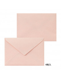 Lot de papier à lettre + enveloppes - Letterpress - Cadre rose et vert - Midori