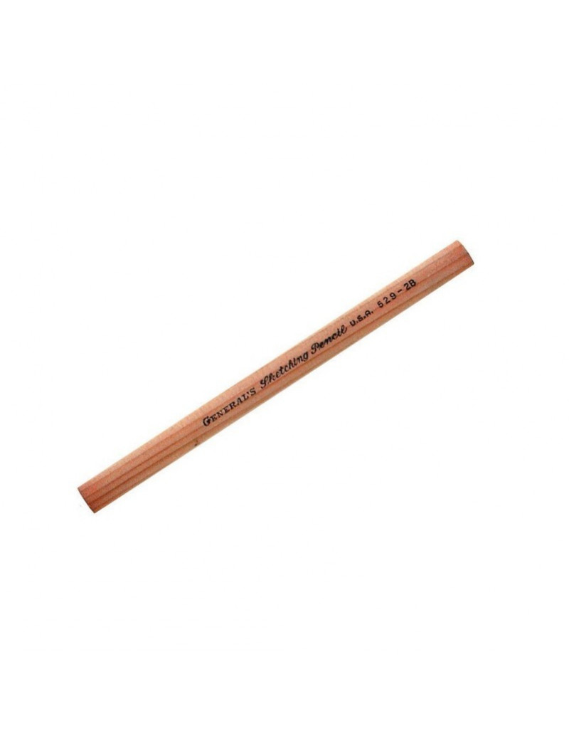Crayon de charpentier plat pour esquisse N°529 - 2B - General Pencil Company