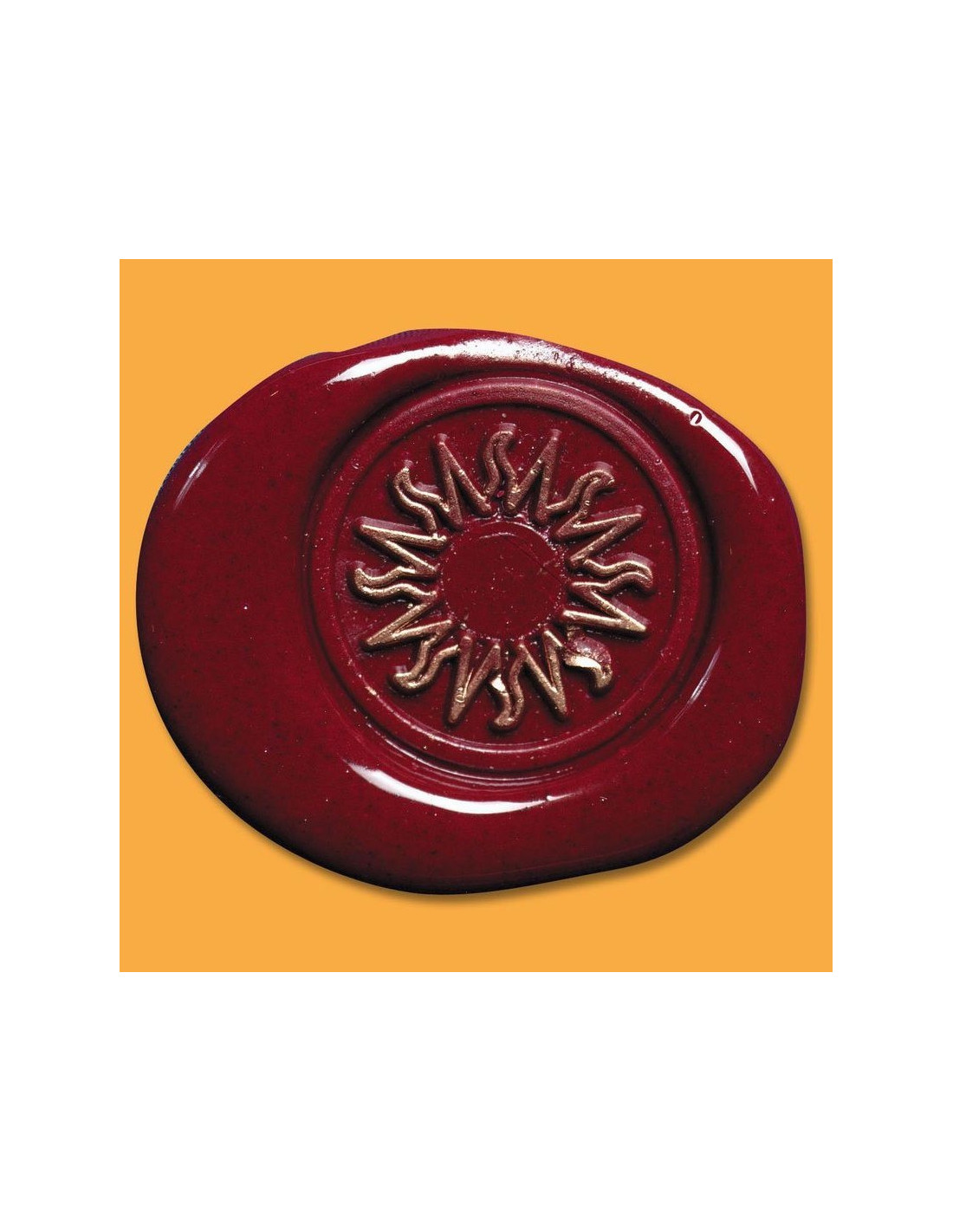 Un sceau rond avec manche en bois vernis Herbin 40102T lettre B en alphabet anglaise 