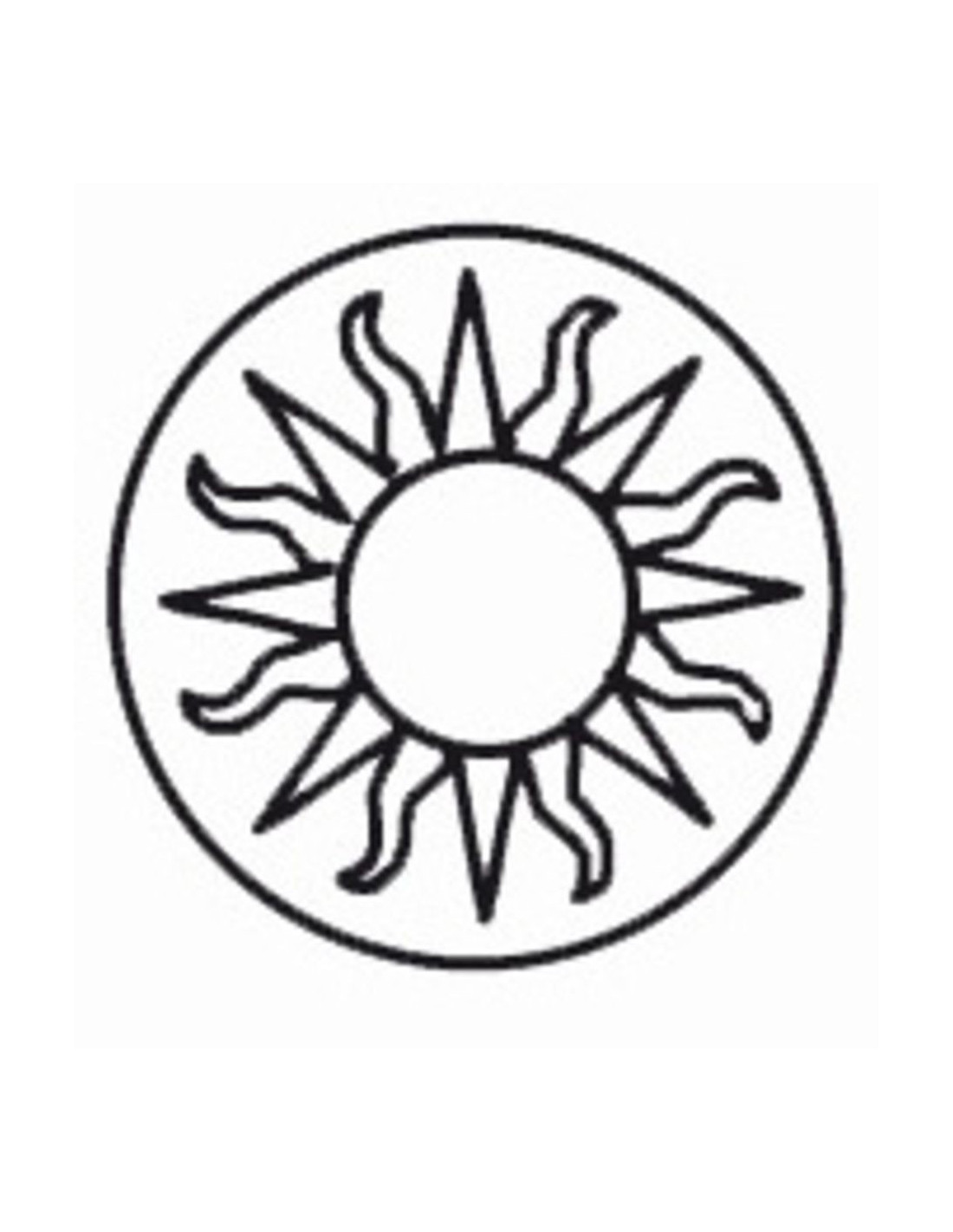 Herbin 40114T Un sceau rond avec manche en bois vernis lettre N en alphabet anglaise 