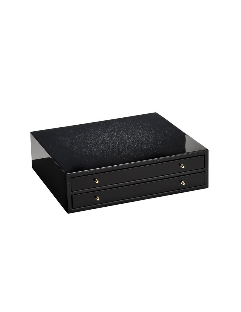 Collector's pen box - Firenze - Piano Black & Gold - 20 pens - Morici