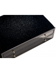 Collector's pen box - Firenze - Piano Black & Gold - 30 pens - Morici