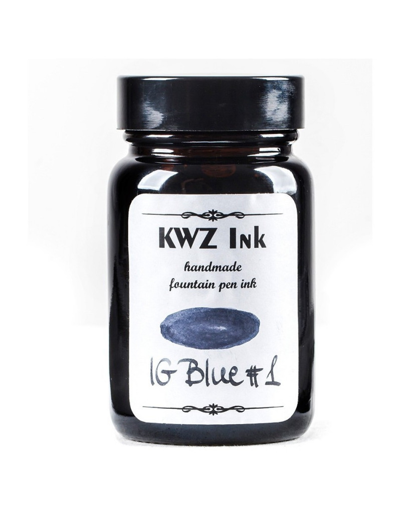 Bottle 60ml iron-gall ink - IG Blue N1 - KWZ ink