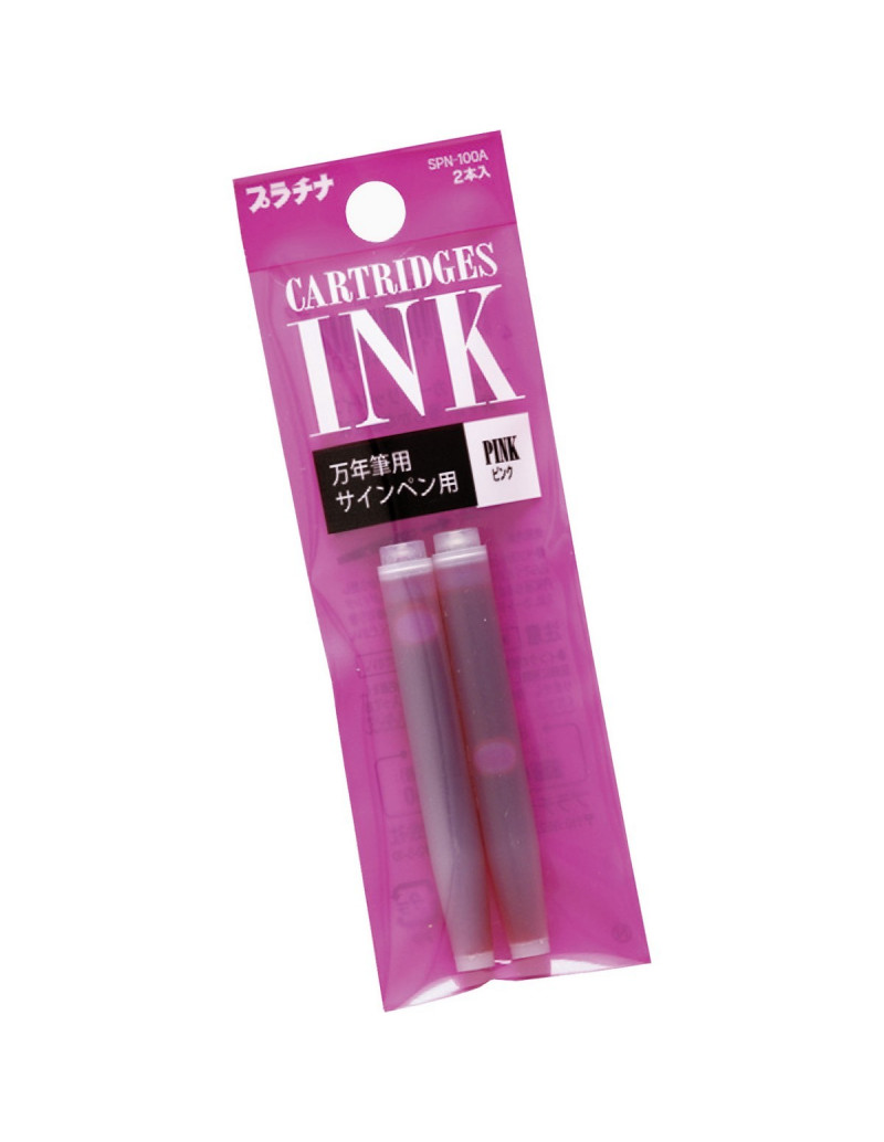 Encre Dyestuff Ink - 2 cartouches - Rose - Platinum