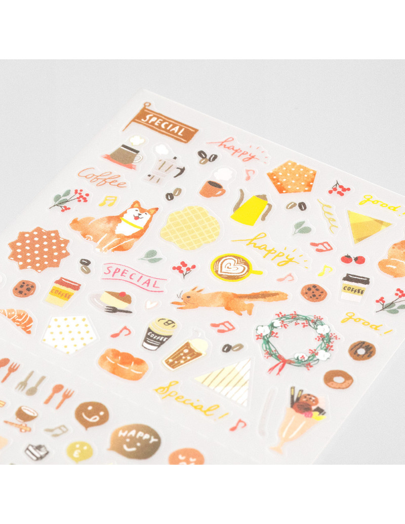 Pochette de stickers repositionnables - Brun - Midori
