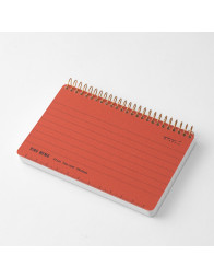 RING MEMO horizontal B7 spiral notebook - Red - Midori