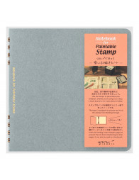 Notebook for paintable stamp - Blue - Midori