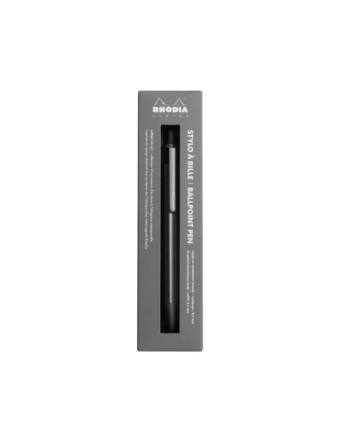 Recharge pour stylo-bille 0.7 - Noir - D1 - Rhodia