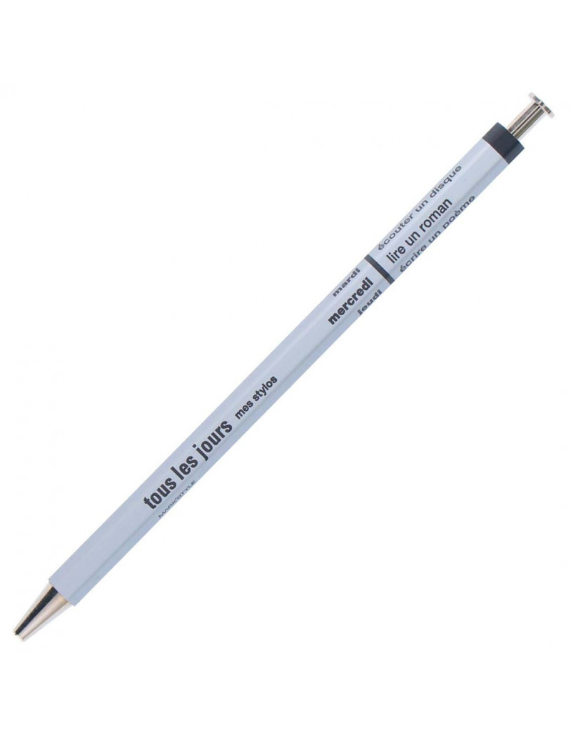DAYS Ballpoint Pen 0.5 - Silver Mat - MARK'S Japan