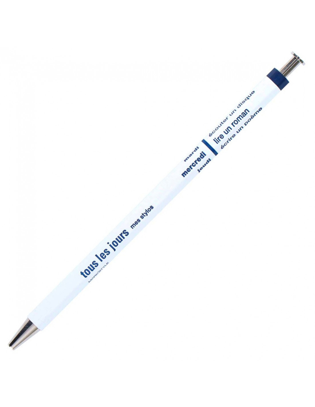 DAYS Ballpoint Pen 0.5 - White - MARK'S Japan