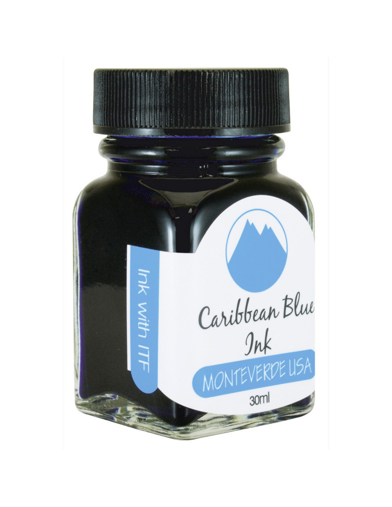 Caribbean Blue ink - 30ml - Monteverde USA
