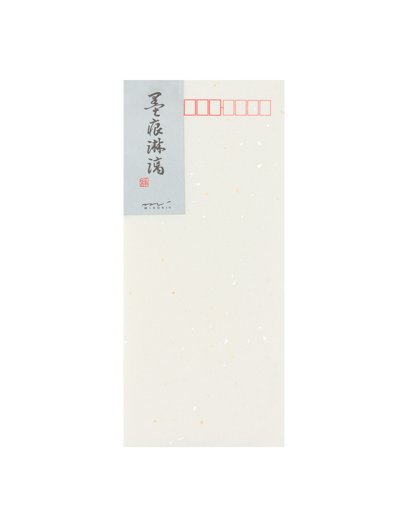 Lot de 10 enveloppes verticales - Paillettes Bokkon - Midori