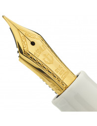 Sailor 1911 Large Gold Fountain Pen - White