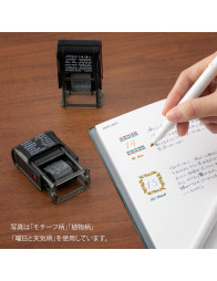Pre-inked Rotating Paintable Stamp - 10 designs - Daily Life Record - Midori