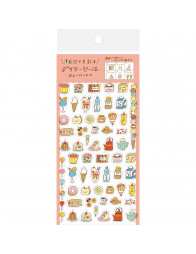 Clear Wa-Life Biyori Stickers - Sweet Food - Furukawashiko