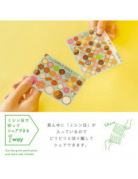 3way Circle Stickers - Retro Dagashi - Ryu-Ryu