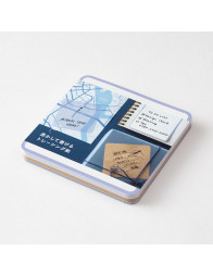 Paintable Stamp Sticky Notes - Bleu - Midori