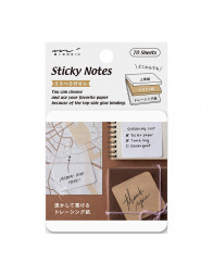 Paintable Stamp Sticky Notes - Blanc - Midori