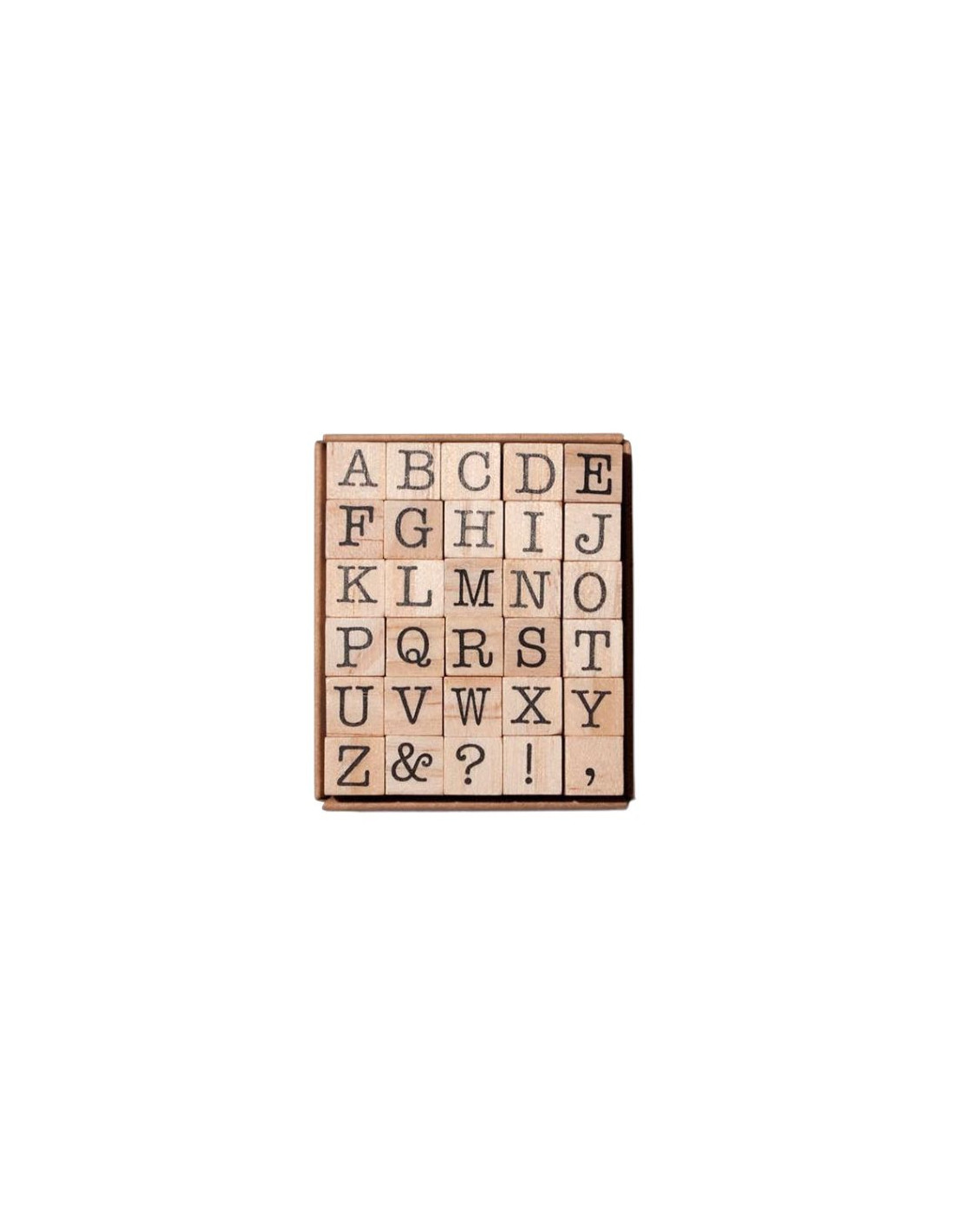 Wooden stamps - Capital letters - Tools To Liveby