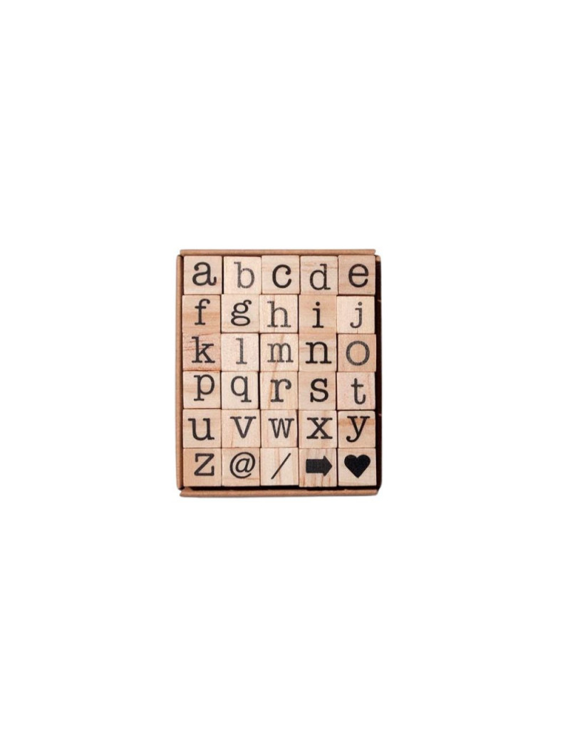 Wooden stamps - Small letters - Tools To Liveby