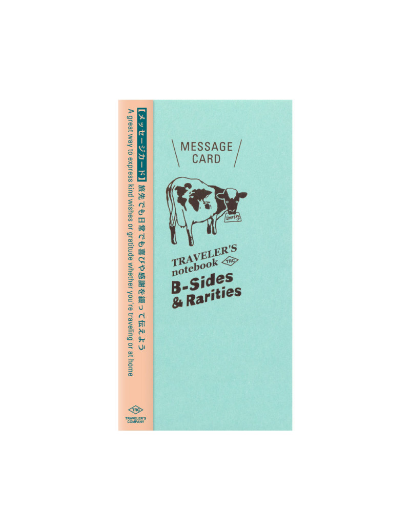 LIMITED EDITION - Message Card - TRAVELER'S notebook