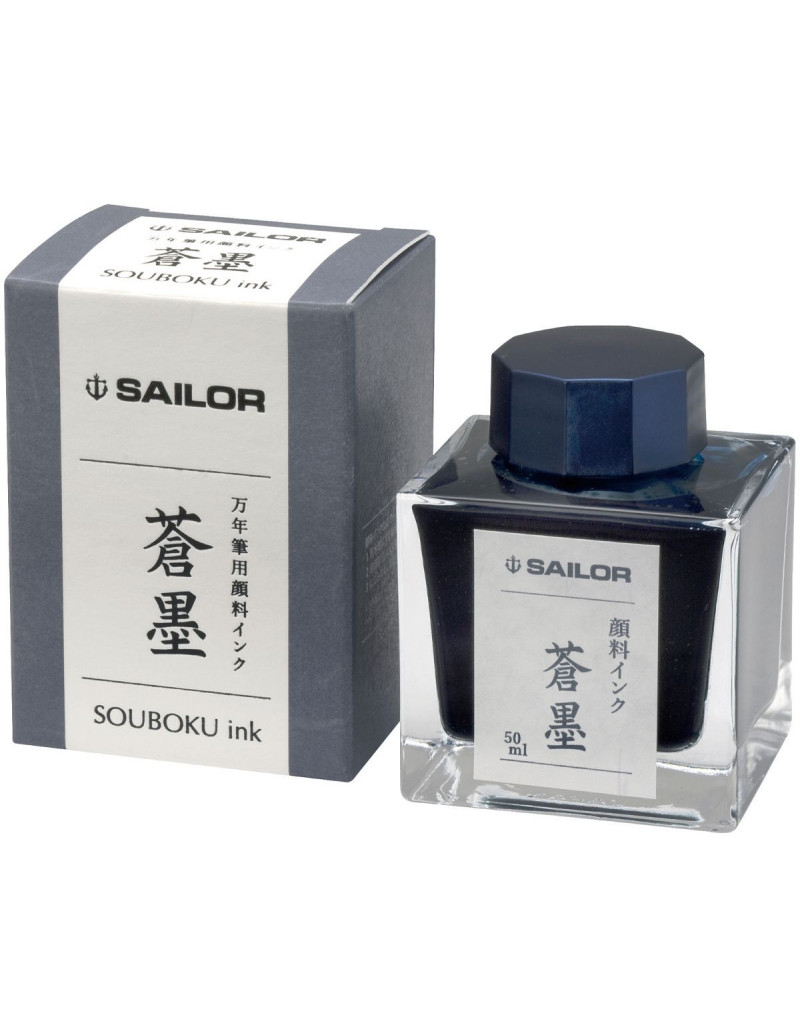 Encre pigmentée - Souboku Blue - Flacon 50ml - Sailor