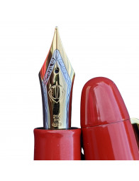 Stylo-plume Sailor King of Pens COLOR URUSHI KAGA - Cherry Red GT