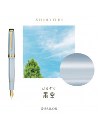 Stylo-plume Sailor Professional Gear Slim Setsugetsu Soraha Four Seasons - Haruzora Metallic Sky Blue GT