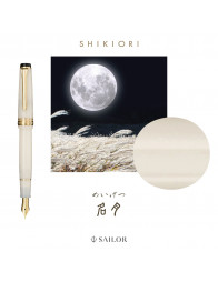 Stylo-plume Sailor Professional Gear Slim Setsugetsu Soraha Four Seasons - Meigetsu Ivory Lamé GT