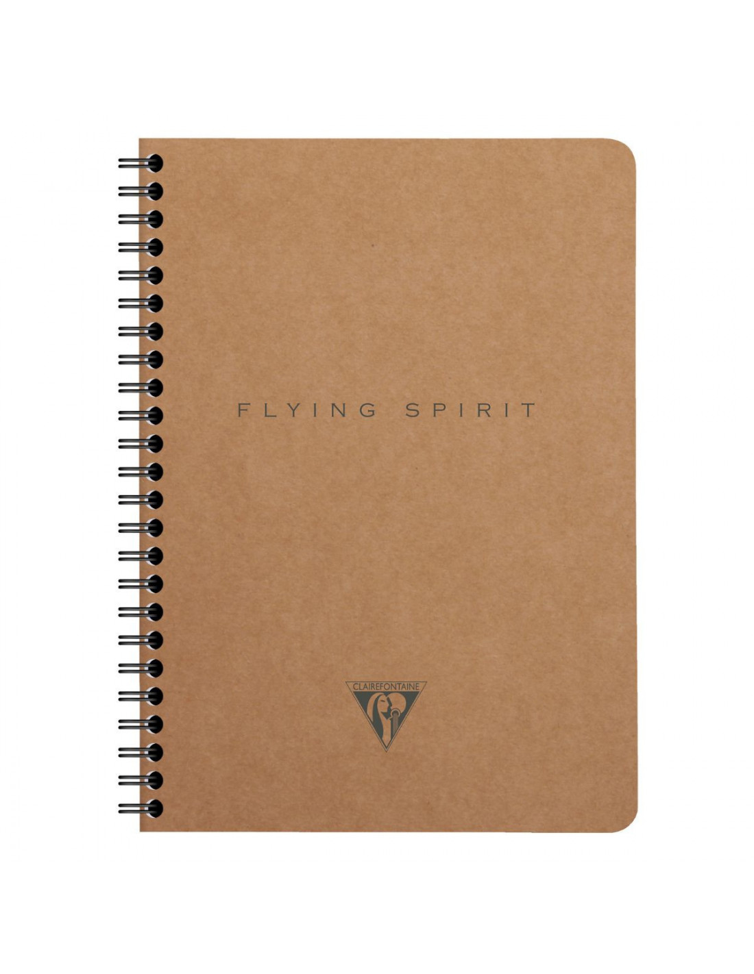 Flying Spirit Kraft Spiral Notebook - A5 Lined - Clairefontaine