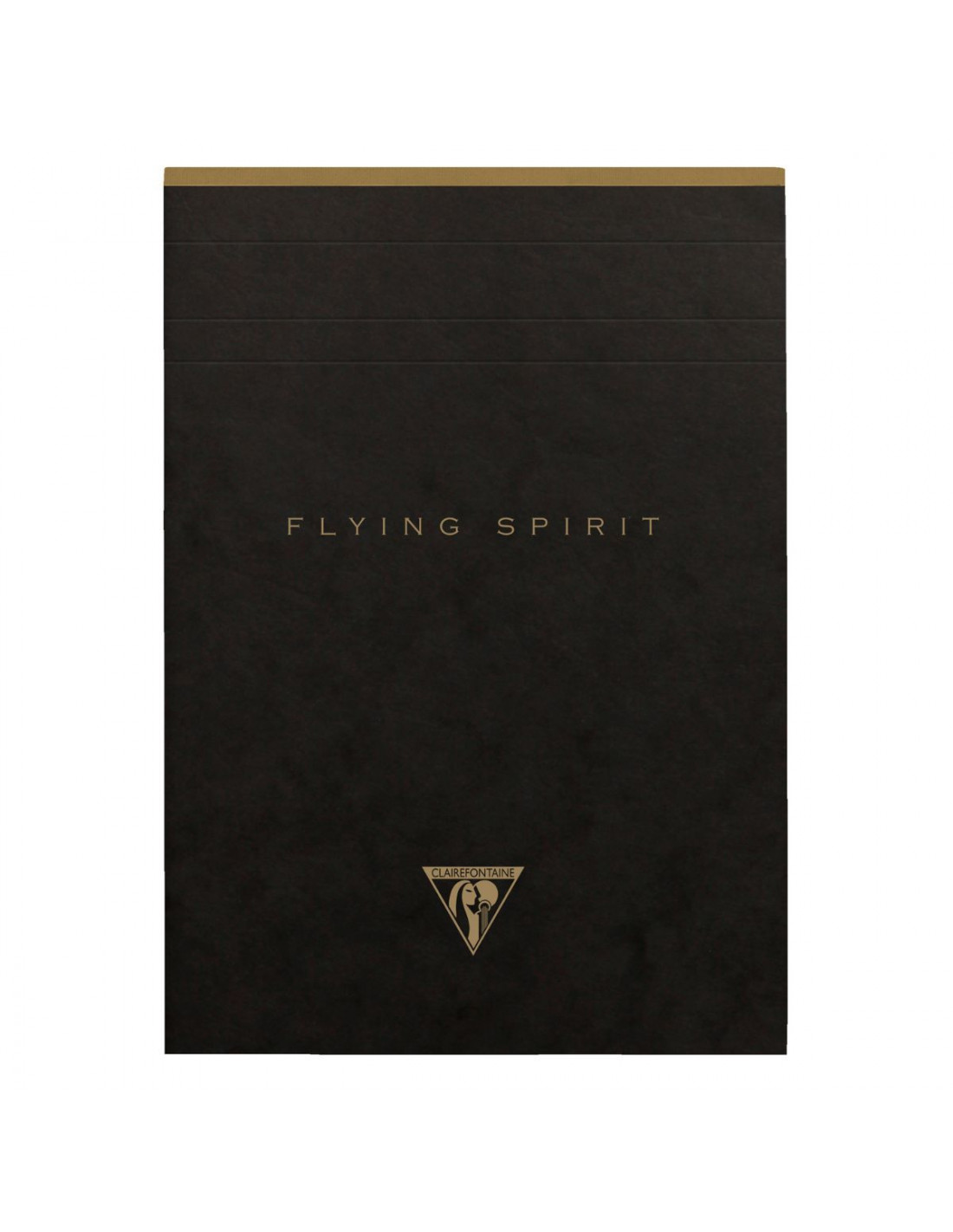 Flying Spirit Black Notepad - A5 Lined - Clairefontaine