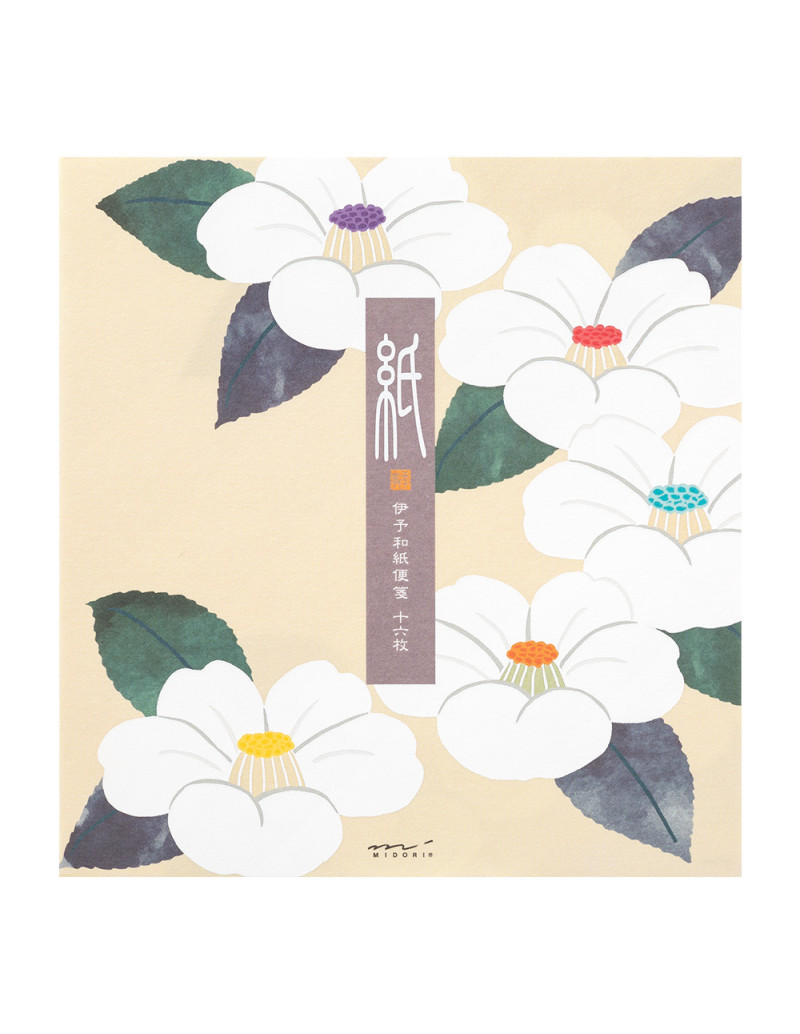 Washi Letterpad - [Winter] White Camellia - Midori