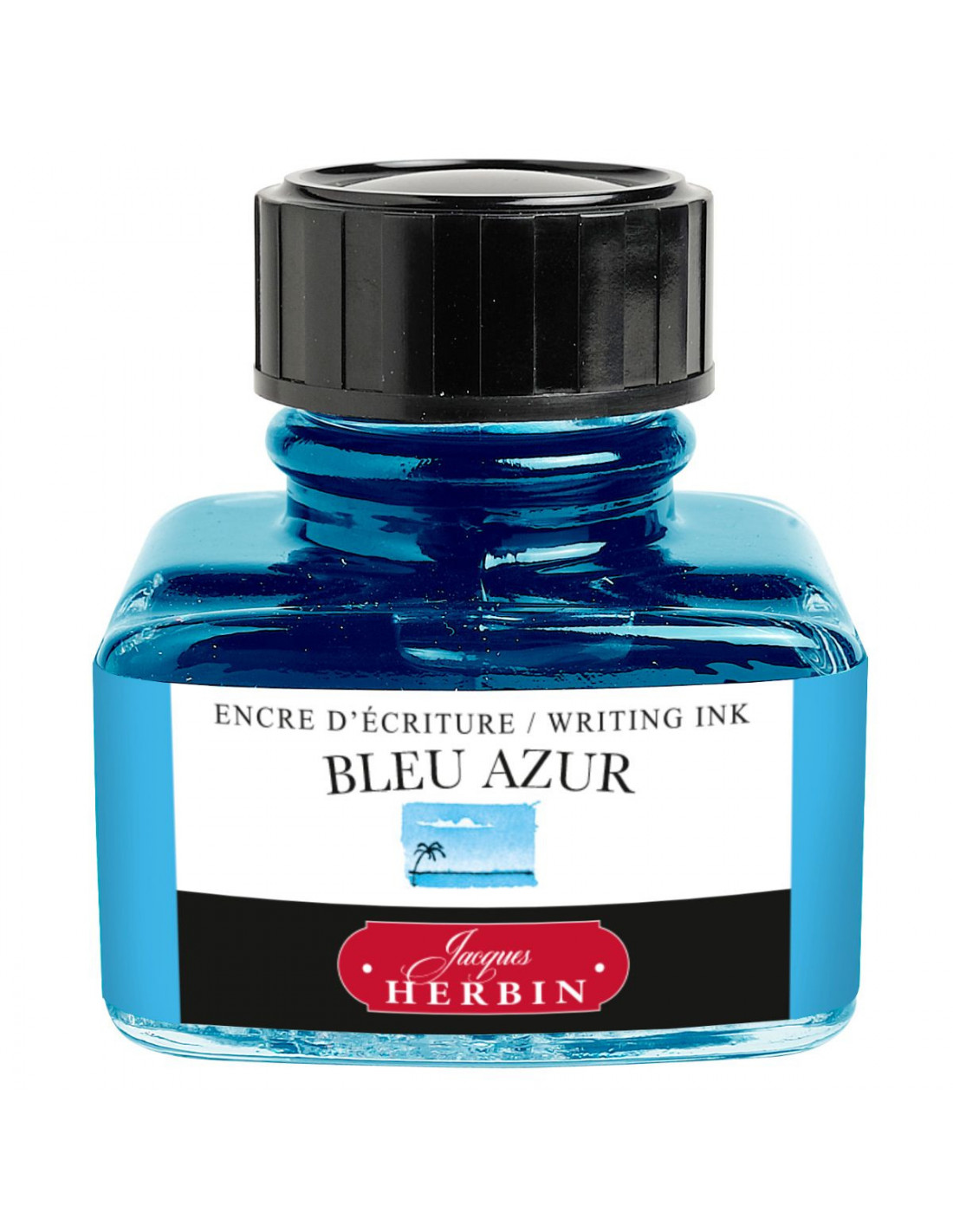 Encre Jacques Herbin - Bleu Azur - Flacon 30ml