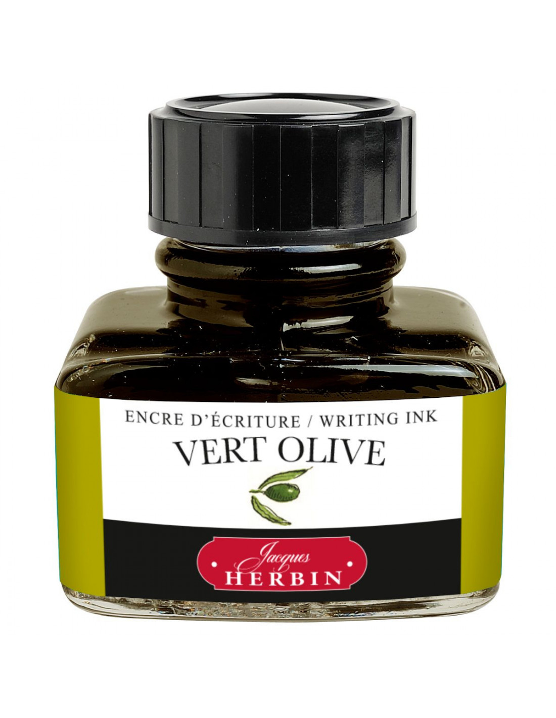 Jacques Herbin Ink - Vert Olive - Olive Green - Bottle 30ml