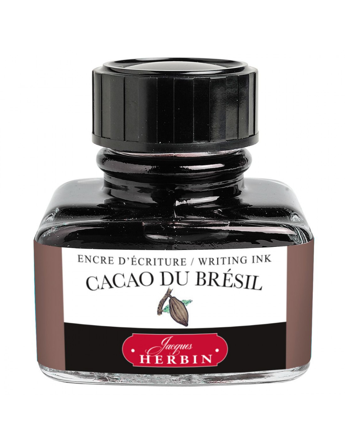 Jacques Herbin Ink - Cacao du Brésil - Cocoa from Brazil - Bottle 30ml Papeterie Makkura