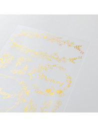 Stickers Midori Foil Transfer - Fleurs - Midori