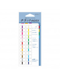 Stickers Onglets Index - Chiffres Multicolores - Midori