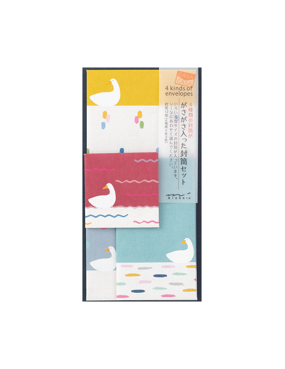 Set of 12 envelopes - Duck - Midori