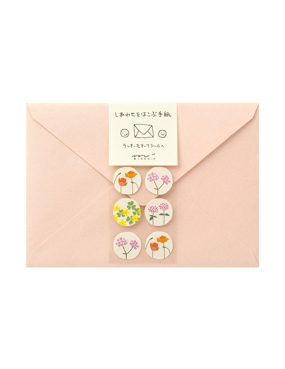 Lot d'enveloppes Lucky Letters - Fleurs - Midori