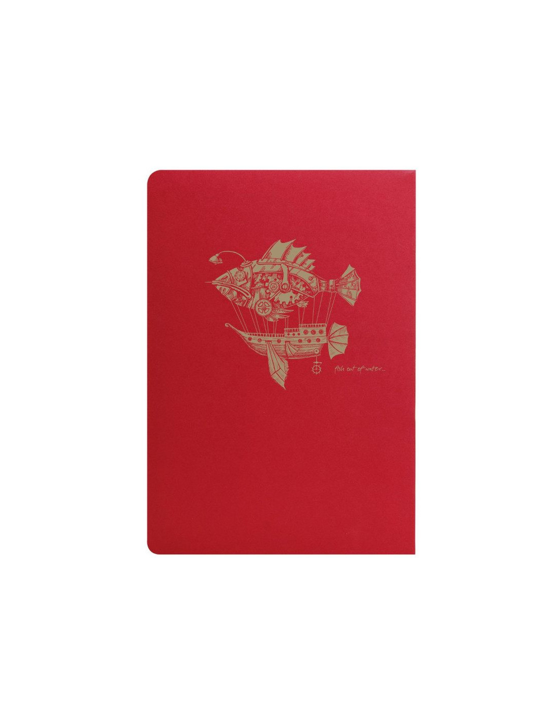 Carnet à spirales Flying Spirit Rouge - A5 ligné - Clairefontaine