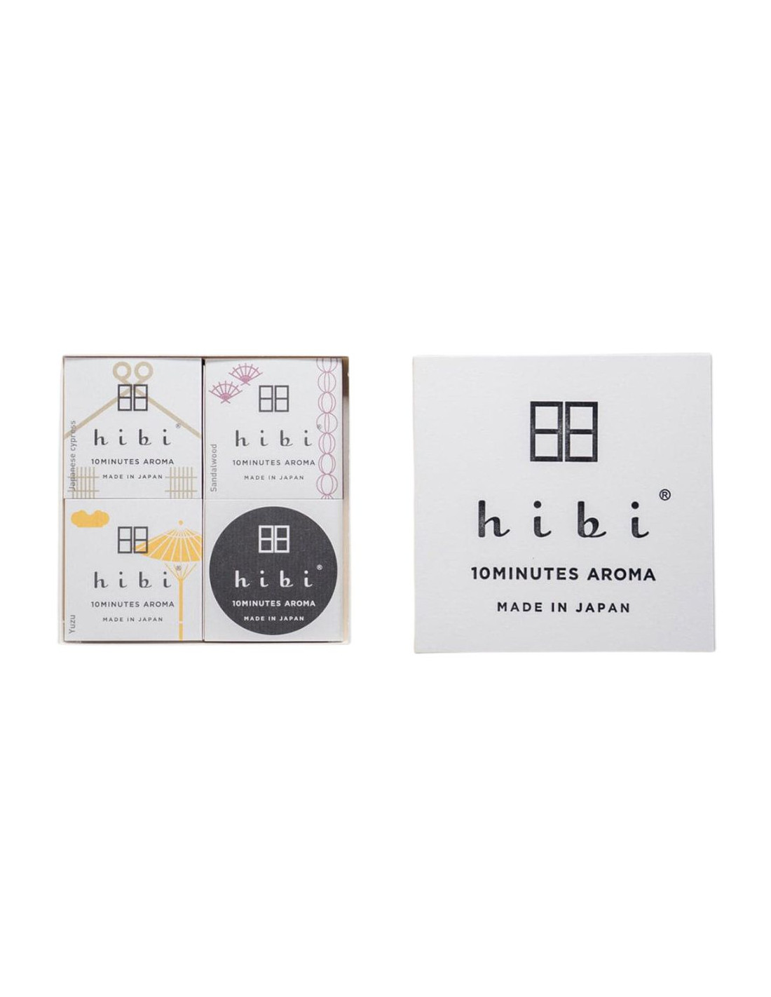 Japanese Incense sticks Gift Box - Japanese Fragrance Series - 3 Fragrances - hibi