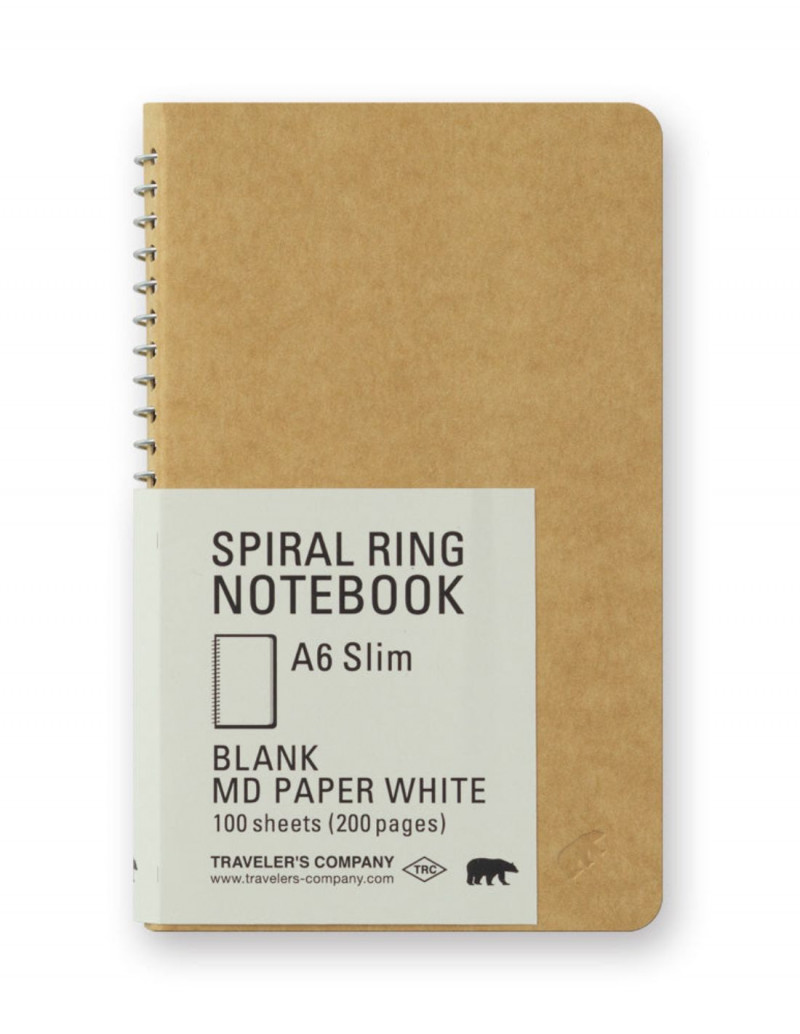 Carnet à spirales A5 Slim - Spiral Ring Notebook - Traveler's Company