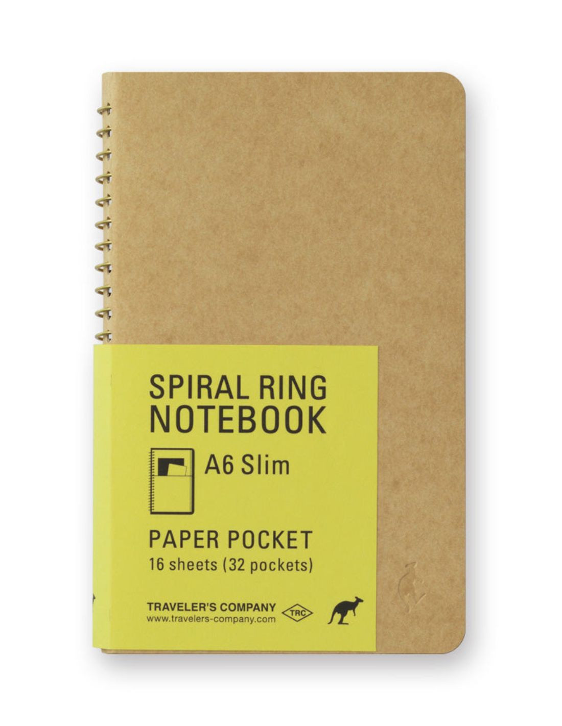A6 Slim Paper Pocket - Spiral Ring Notebook - Traveler's Company